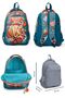 Nefti Orange Basketball Patterned Boys' School Lunch Pencil Case and Waist Bag Set - 2
