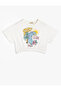 Girls' t-shirt, Ecru, 4skg10235ak