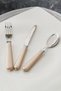 Maze Cream 18 Piece Fork Spoon Knife Set for 6 Persons