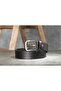 100% Genuine Leather Blue Fabric Trouser Belt 3.5cm - 2