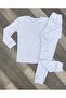 Unisex Girls and Boys Double-Layered Combed Cotton Underwear, White Set, One Size Fits All.