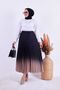 Piliseli Flared Patterned Summer Mink Color Gradient Skirt (Length 90 cm) - 4