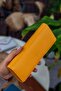 Angel Genuine Leather Yellow Color Women's Wallet with Cell Phone Compartment - 4