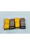 Yellow and Beige Luggage Belt - 2 Pieces X 4 Cm Total