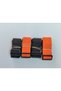 Black and Turucu Suitcase Belt - 4 Pieces, 4 Cm Total