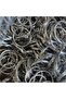 50 Pcs - 25 mm Metal Keychain Ring with Chain Silver Color Amigurumi & Macrame - 4