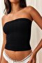 Uo-Textured Strapless Anti-Slip Corset with Patterned Design, Waist Slimming Effect Corset, Women's Crop Top - 6
