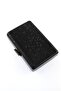Stoned Black Evening Bag. Evening Dress Bag Black. Black Evening Bag. Black Stone Invitation Evening Bag. - 5