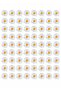 Edible Paper Daisy Picture Cake Cookie Cupcake Paper Print with Candy on Top - 2