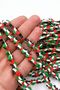Palestine Heart Flag Fimo Beads Jewelry Making Bead (100 Pieces)