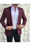 Italian Style Men's Slim Fit Blazer Single Jacket