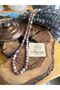 6 Mm Faceted Sun Stone Natural String Necklace