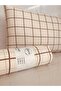 Uykulife Milk Coffee Plaid Single Fitted Sheet Set - 2