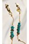 Women's Turquoise Natural Stone Detailed Glasses Chain and Mask Strap - 3