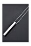 70 cm Long Bar Rectangle Steel Women's Men's Necklace - 2