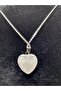 Heart Shaped Crystal Quartz Natural Stone Necklace - 4