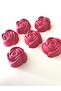 Bybirgül Red 12 Piece Silicone Mini Rose Cake Mold, Muffin Mold 12 Pieces - 2