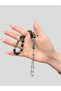 8 mm Globe Cut Blue Tiger Eye Natural Stone Rosary - 2