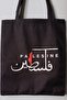 Palestine Black Cloth Bag - 2