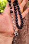 10 mm Claw Model Blue Vernier Prayer Beads - 2