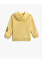 Wolf Printed Hooded Sweatshirt Long Sleeve - 2