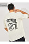 Streetwear Back Varsity Print Oversized T-Shirt