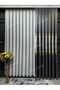 Luxury Flower Pattern Avant-Garde Dark Gray Color Background Curtain Sik Law Pile (Single Wing)
