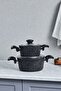 Defne Bio Granite 4 Piece Midi Cookware Set Black - 2