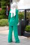 Almira Jacket Trousers Set - Green - 2