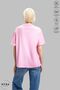 Unisex Crew Neck Bubu Dudu Hugging Heart Printed Cotton Oversize Short Sleeve T-Shirt - 4