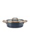 Crystal Enameled Rice Pot Anthracite 24 cm