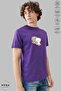 Unisex Crew Neck Bubu Dudu Swing Printed Cotton Oversize Short Sleeve T-Shirt - 4