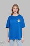 Unisex Crew Neck Bubu Dudu Selfie Printed Cotton Oversize Short Sleeve T-Shirt
