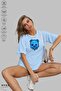 Unisex Oversized Crew Neck Cotton Ice Bear Printed Short Sleeve T-Shirt - 3