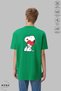 Unisex Crew Neck Snoopy Printed Cotton Oversize Short Sleeve T-Shirt