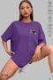 Unisex Oversize Crew Neck Cotton Muay Thai Printed Short Sleeve T-Shirt - 4