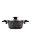 Defne Bio Granite 4 Piece Midi Cookware Set Black - 6