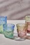 Glacier Single Water Glass Red Green 287 ml - 5