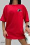 Unisex Oversize Crew Neck Cotton Muay Thai Printed Short Sleeve T-Shirt - 6