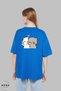 Unisex Crew Neck Bubu Dudu Selfie Printed Cotton Oversize Short Sleeve T-Shirt - 2