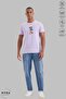 Unisex Crew Neck Athletic Teddy Printed Cotton Oversized Short Sleeve T-Shirt - 4