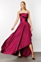 Long Slit Thin Strap Dress - 6