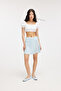 Mon 123803500324 Model Blue Mini Skirt