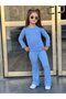 Daily Nursery Set Seasonal Fabric Long Sleeve Top and Spanish Pants Girls' Top and Bottom Set - 3