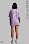 Women's Oversized Crew Neck Cotton Mickey Mouse Printed Short Sleeve T-Shirt - 3