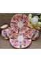 Bouquet Porcelain Hand Painting Set of 2 Coffee Cups - 2