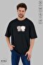Unisex Crew Neck Bubu Dudu Game Printed Cotton Oversize Short Sleeve T-Shirt