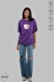 Unisex Crew Neck Heart Bubu Dudu Printed Cotton Oversize Short Sleeve T-Shirt - 2
