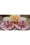 Bouquet Porcelain Hand Painting Set of 2 Coffee Cups - 7