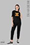 Unisex Crew Neck Garfield Smile Printed Cotton Oversize Short Sleeve T-Shirt - 3